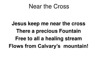 Near the Cross