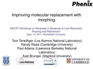 Improving molecular replacement with morphing