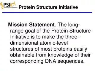 Protein Structure Initiative