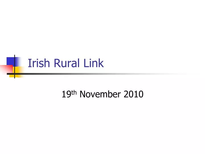 irish rural link