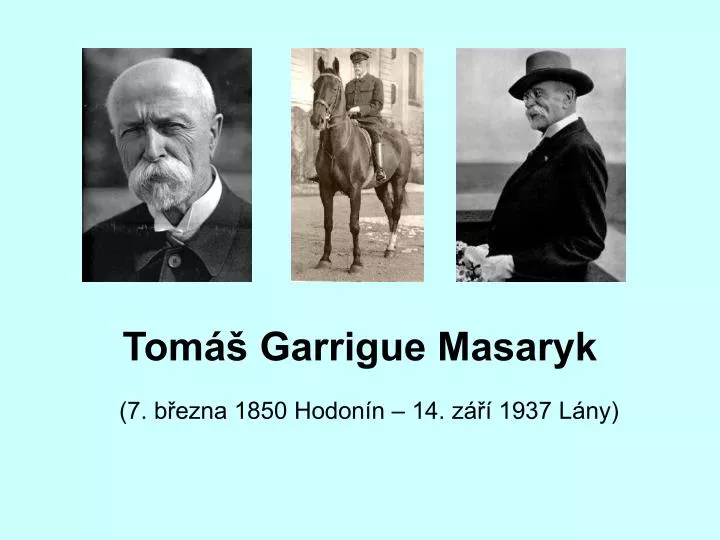 tom garrigue masaryk