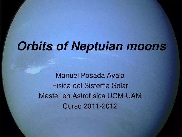 orbits of neptuian moons