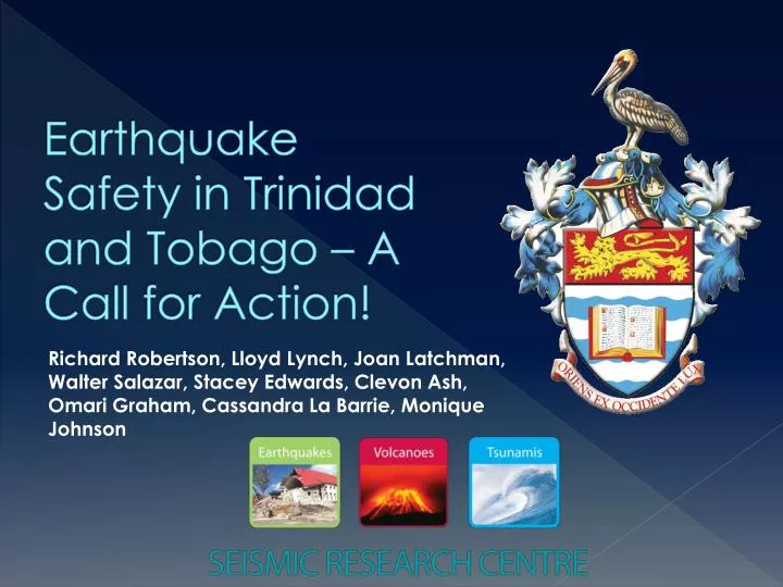 earthquake safety in trinidad and tobago a call for action