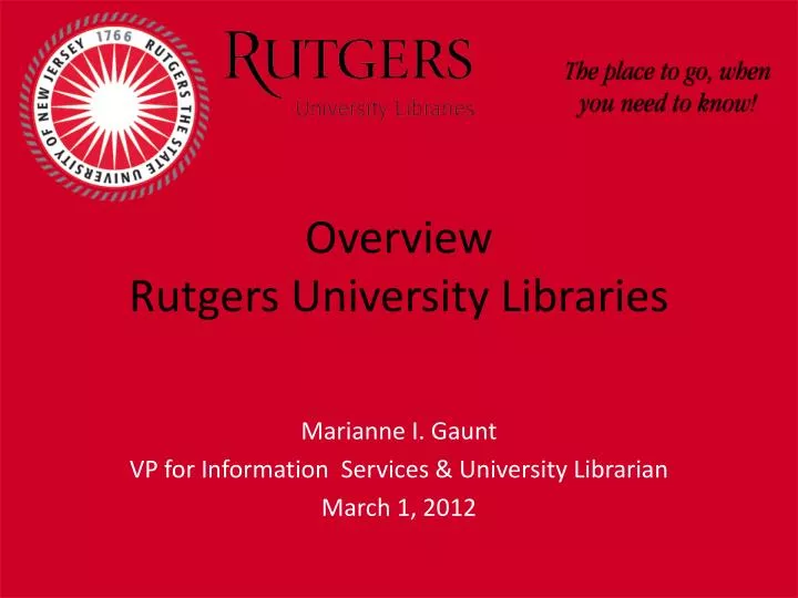 overview rutgers university libraries