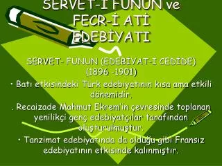 servet f nun ve fecr at edeb yati