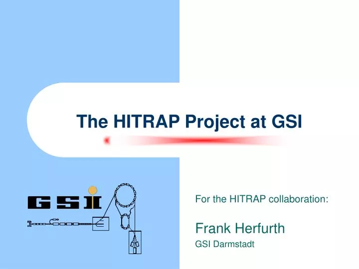 the hitrap project at gsi