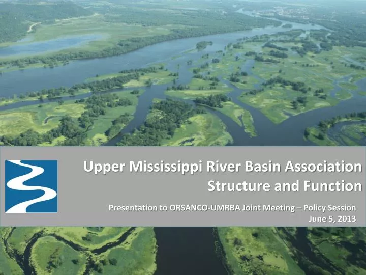 upper mississippi river basin association structure and function
