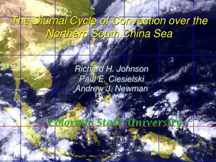 the diurnal cycle of convection over the northern south china sea