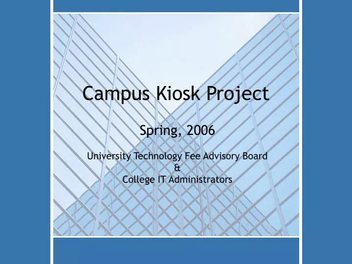 campus kiosk project