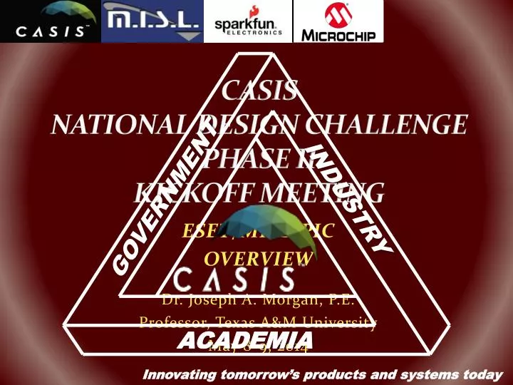casis national design challenge phase ii kickoff meeting