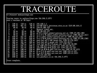 traceroute