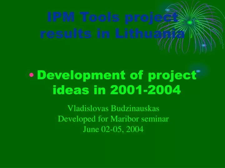ipm tools project results in lithuania