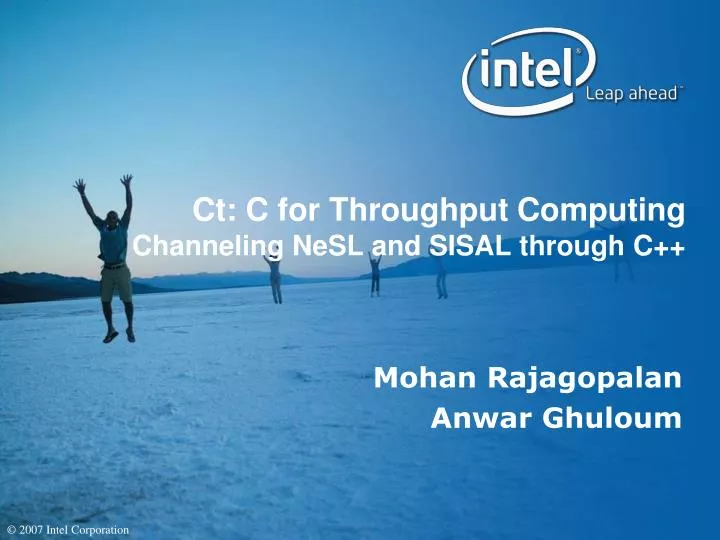 ct c for throughput computing channeling nesl and sisal through c