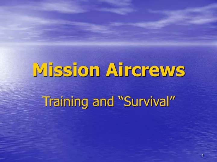 mission aircrews