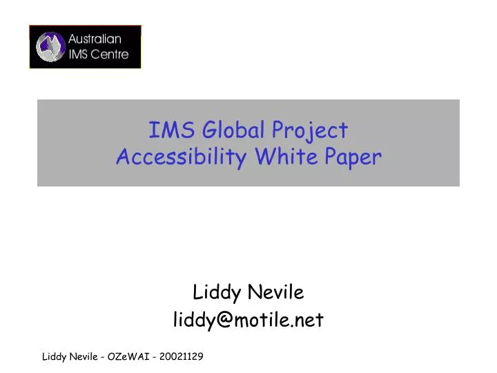 ims global project accessibility white paper