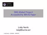 IMS Global Project Accessibility White Paper - slide 1