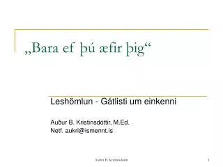 bara ef fir ig