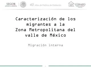 caracterizaci n de los migrantes a la zona metropolitana del valle de m xico
