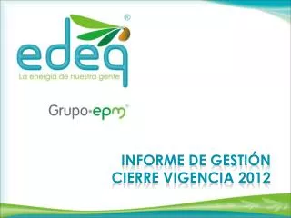 informe de gesti n cierre vigencia 2012