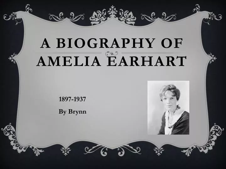 a biography of amelia earhart