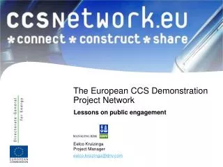 The European CCS Demonstration Project Network