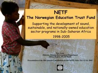 NETF The Norwegian Education Trust Fund