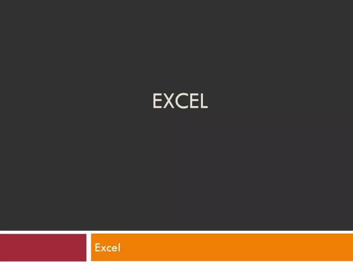 excel