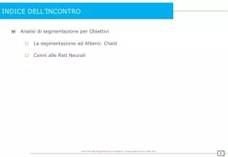 indice dell incontro