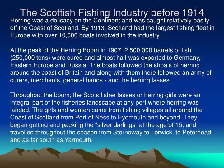 the scottish fishing industry before 1914