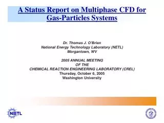 A Status Report on Multiphase CFD for Gas-Particles Systems
