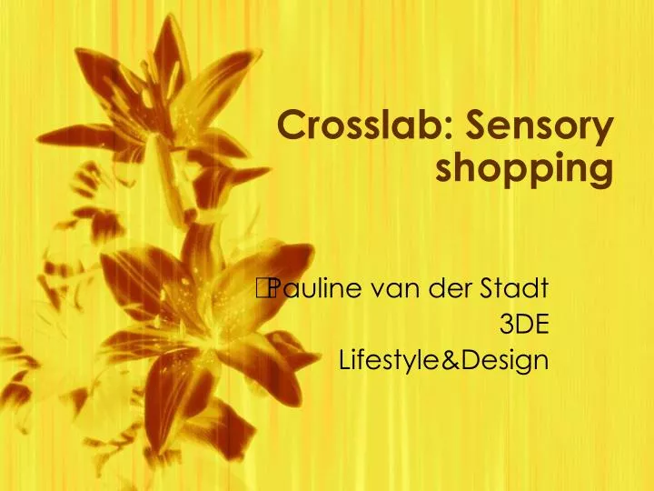 crosslab sensory shopping