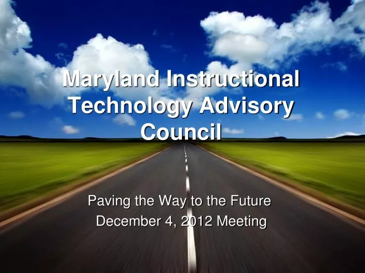 maryland instructional technology advisory council