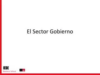el sector gobierno