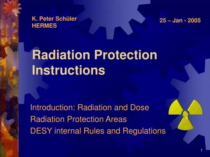 radiation protection instructions