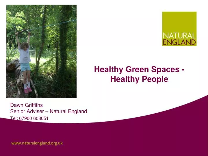 healthy green spaces healthy people