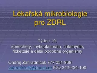 l ka sk mikrobiologie pro zdrl