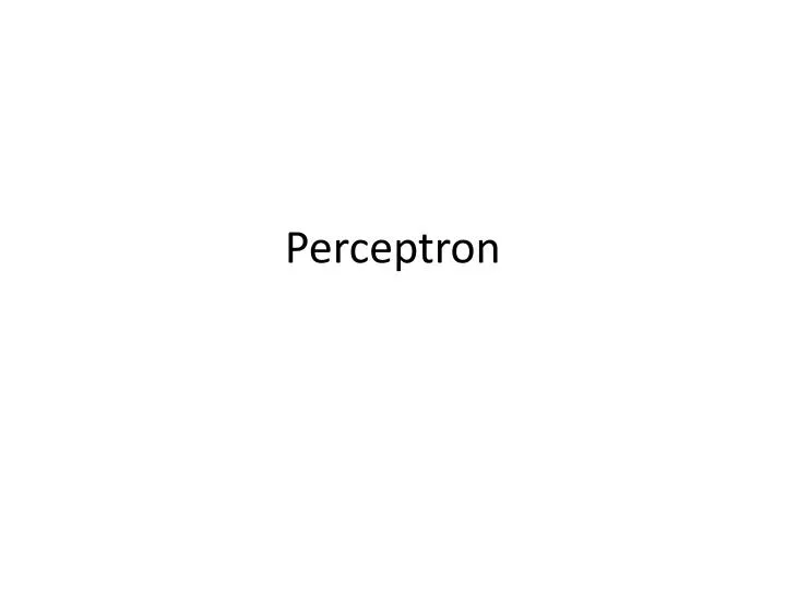 perceptron