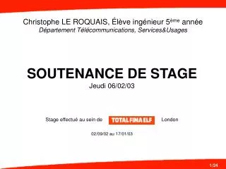 christophe le roquais l ve ing nieur 5 me ann e d partement t l communications services usages