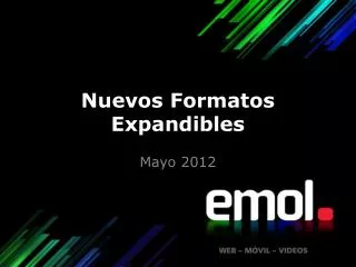 nuevos formatos expandibles