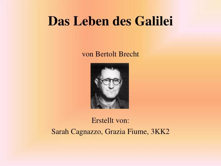 das leben des galilei