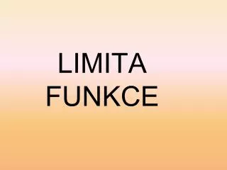 limita funkce