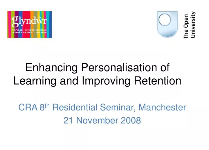 enhancing personalisation of learning and improving retention