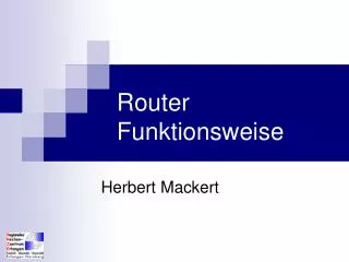 router funktionsweise