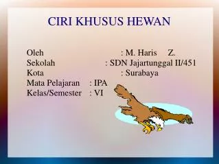 oleh m haris z sekolah sdn jajartunggal ii 451 kota surabaya mata pelajaran ipa kelas semester vi