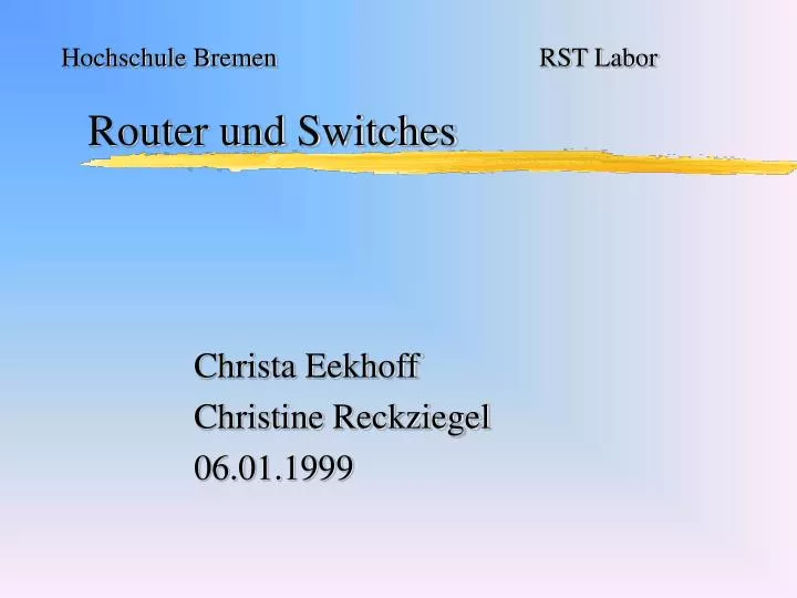router und switches