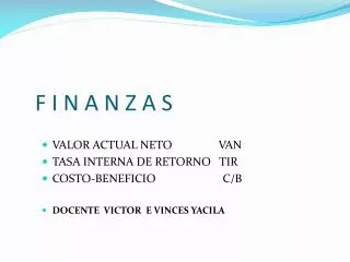 f i n a n z a s