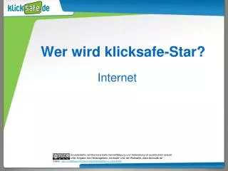 wer wird klicksafe star