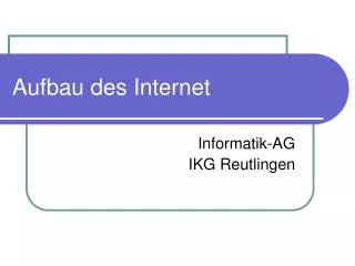 informatik ag ikg reutlingen
