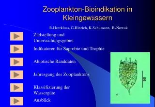 zooplankton bioindikation in kleingew ssern