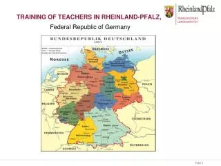 Training of teachers in Rheinland-Pfalz,